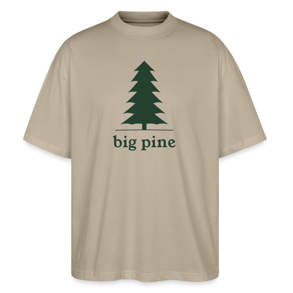 Men's Big Pine Organic Cotton Oversized T-Shirt - stone