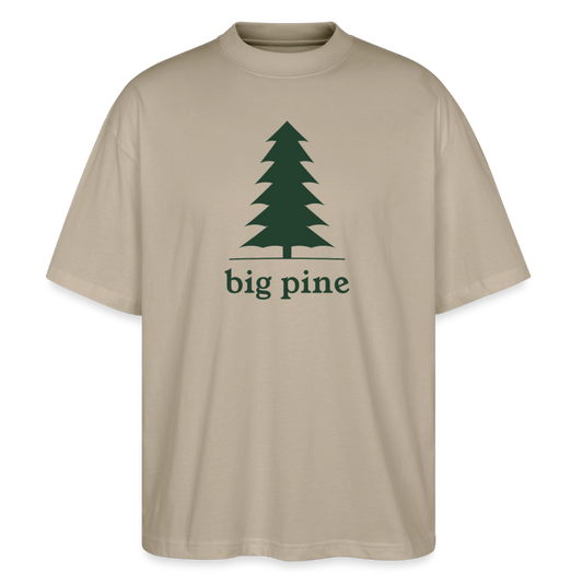Men's Big Pine Organic Cotton Oversized T-Shirt - stone