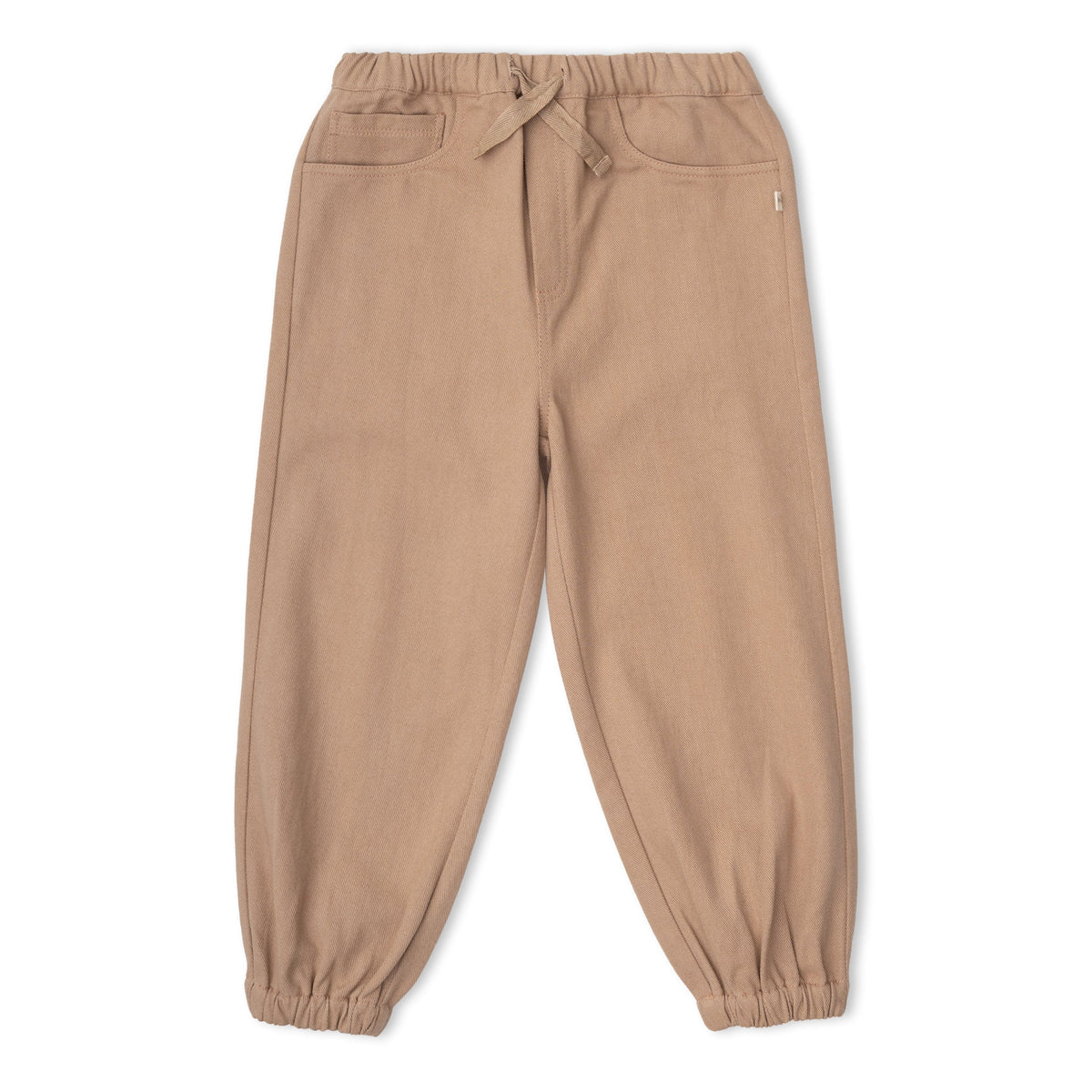 Organic Cotton Twill Jogger Pants for Babies & Toddlers – Taupe