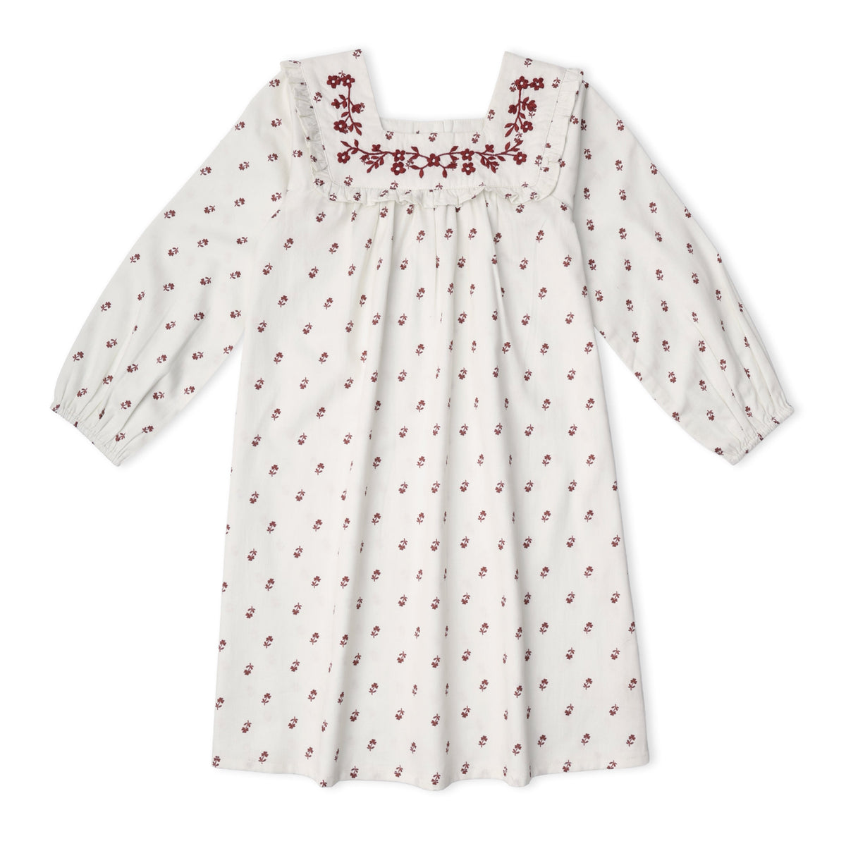 Organic Cotton Twill Dress for Babies & Toddlers – Forest Scatter