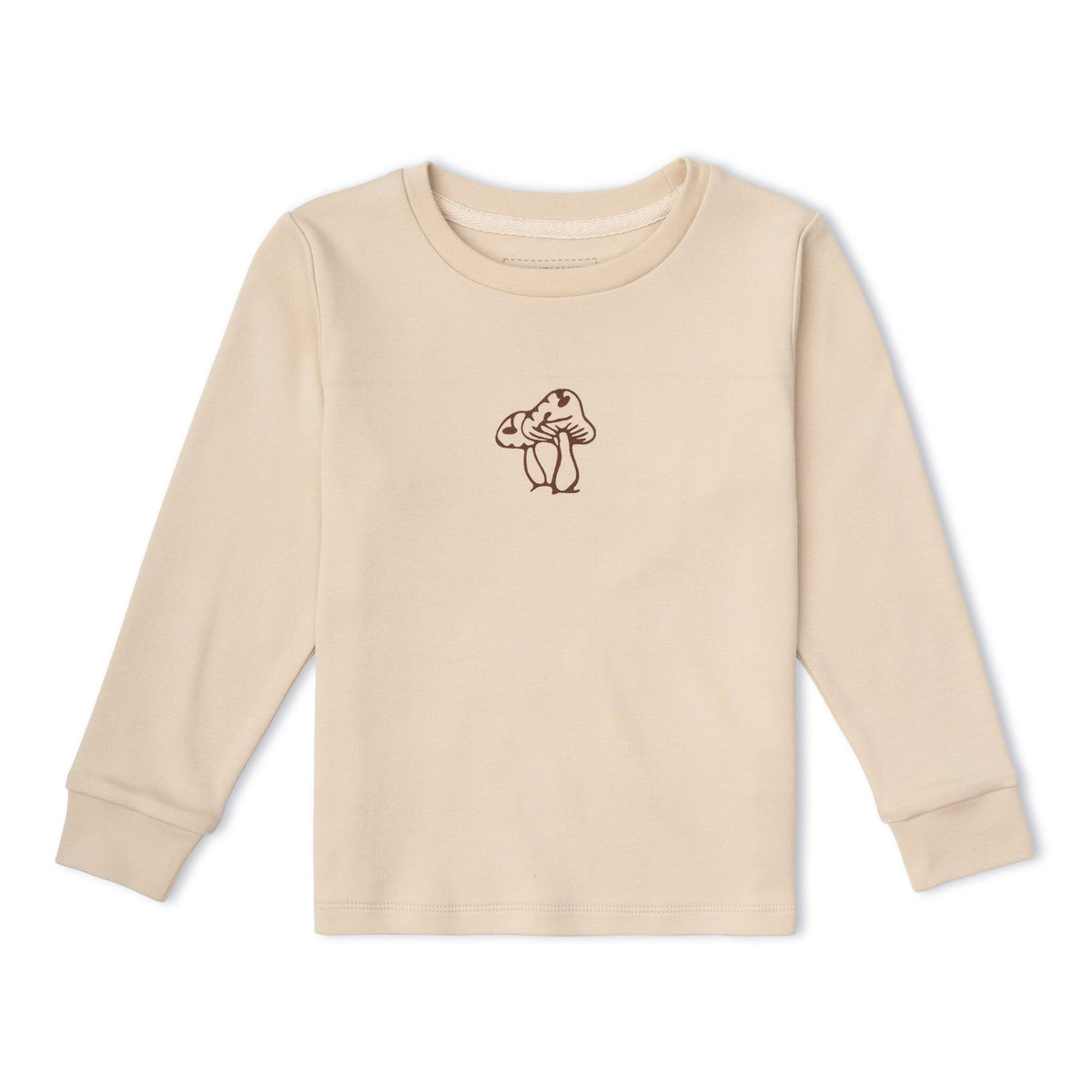 Organic Cotton Long Sleeve Tee for Babies & Toddlers – Mushroom
