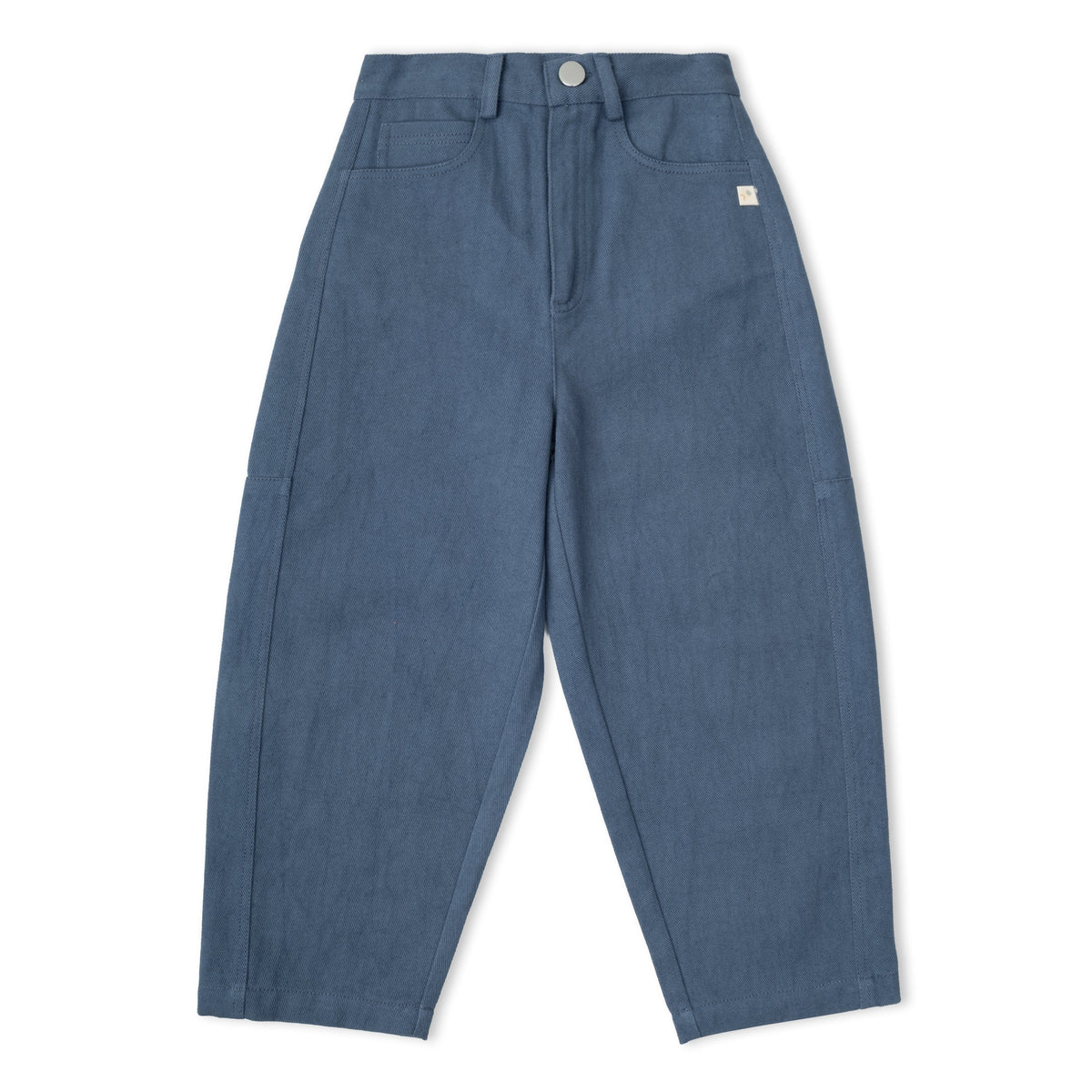 Organic Cotton Twill Barrel Pants for Babies & Toddlers – Navy