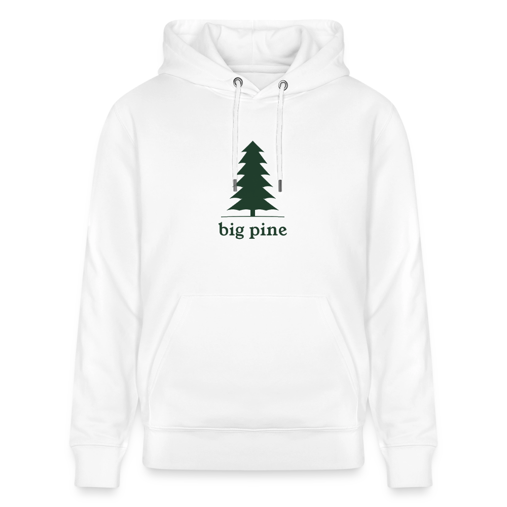 Big Pine Unisex Organic Cotton Hoodie - white
