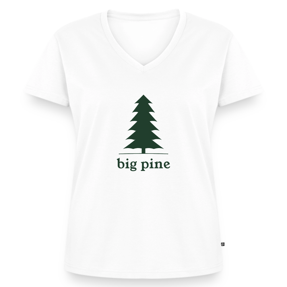 Women's Big Pine Organic V-Neck T-shirt - white