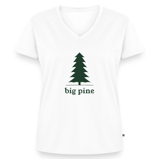 Women's Big Pine Organic V-Neck T-shirt - white