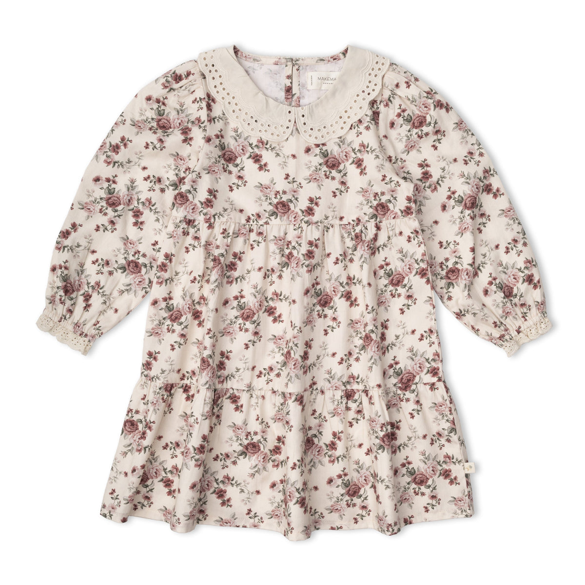 Organic Cotton Collar Tiered Dress for Babies & Toddlers – Wildrose