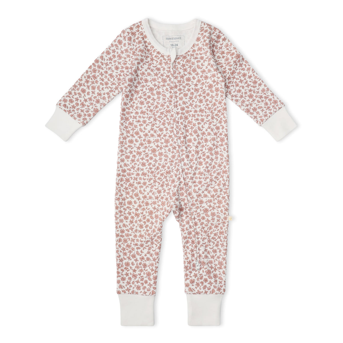 Organic Cotton 2-Way Zip Romper with Convertible Footies & Mittens for Babies – Wild Petal