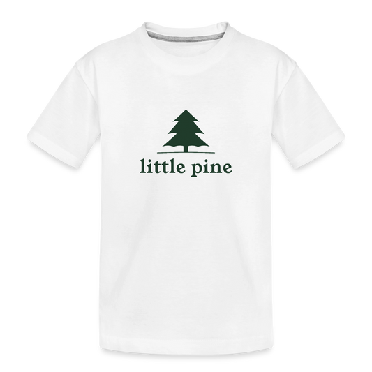 Toddler Little Pine Organic T-Shirt - white