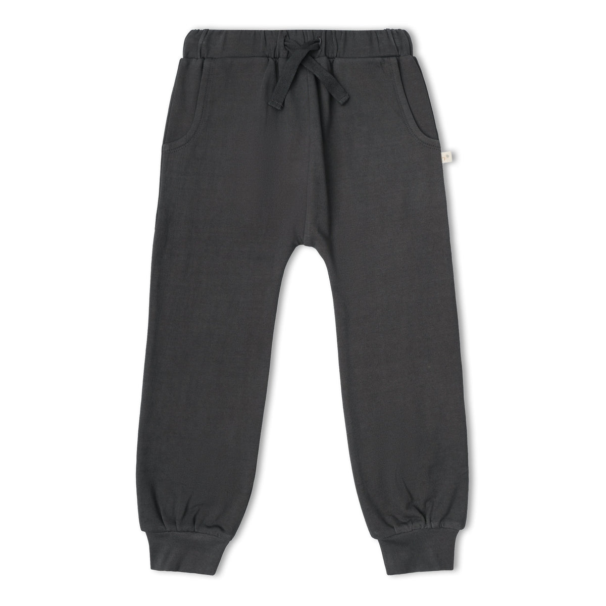 Organic Fleece Jogger Pants for Babies & Toddlers – Charcoal