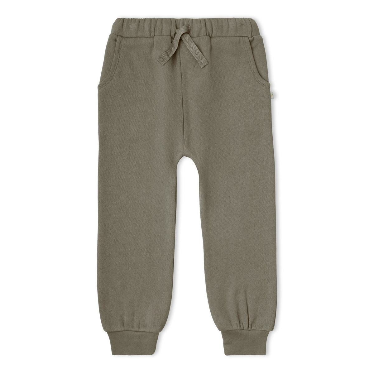 Organic Fleece Jogger Pants for Babies & Toddlers – Olive