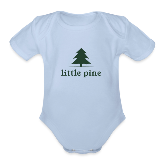 Little Pine Organic Baby Bodysuit - sky