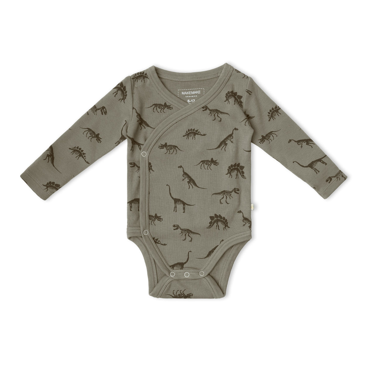 Organic Cotton Kimono Onesie & Pants Set for Babies – Dino