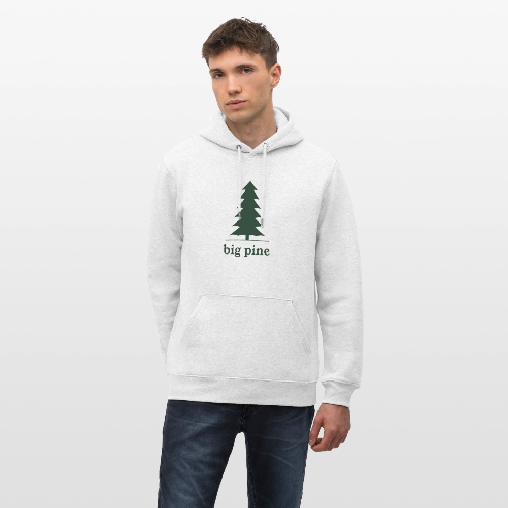 Big Pine Unisex Organic Cotton Hoodie - light heather gray