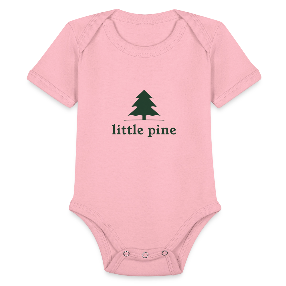 Little Pine Organic Baby Bodysuit - light pink