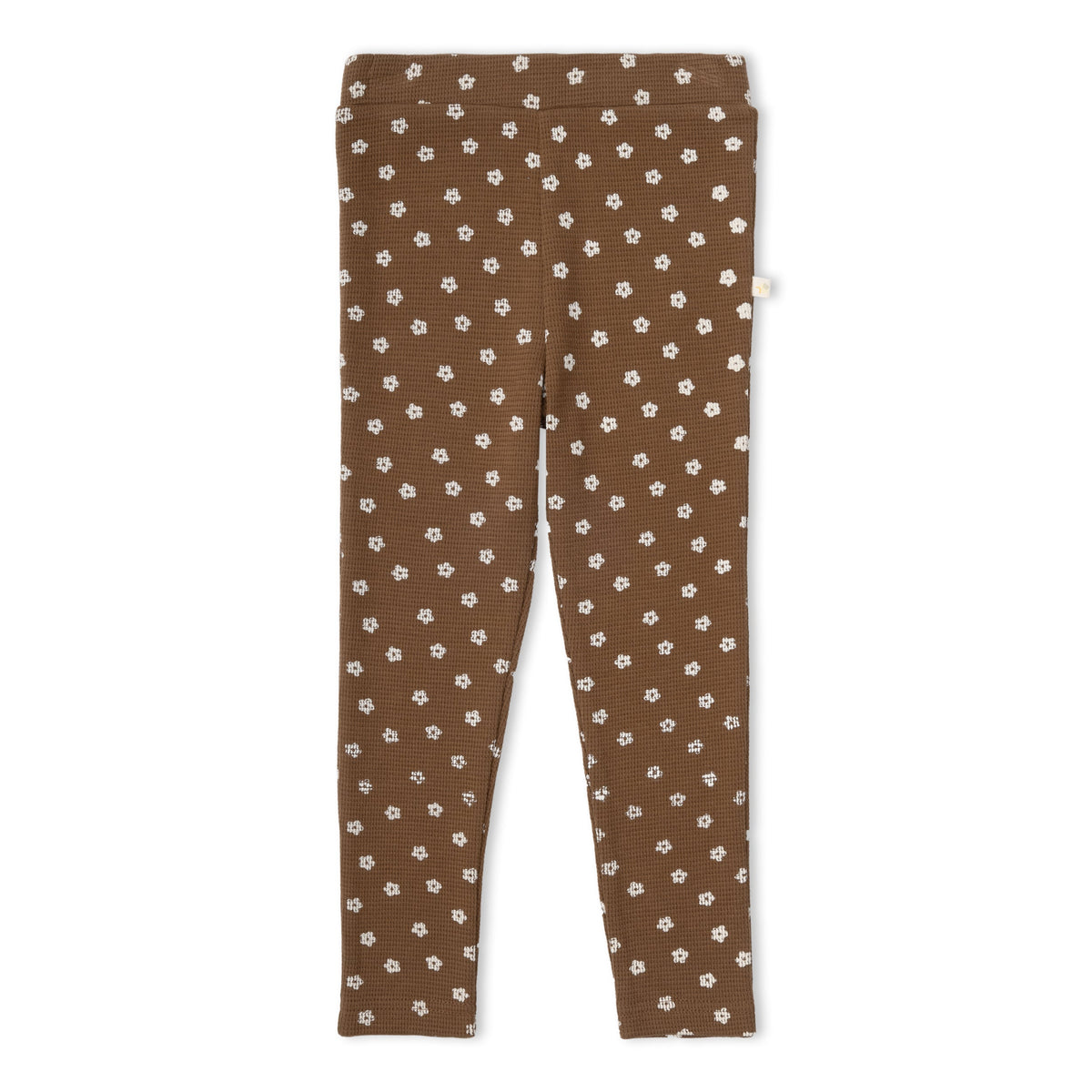 Organic Cotton Leggings, Set of 2 for Babies & Toddlers – Chestnut Bloom + Brown