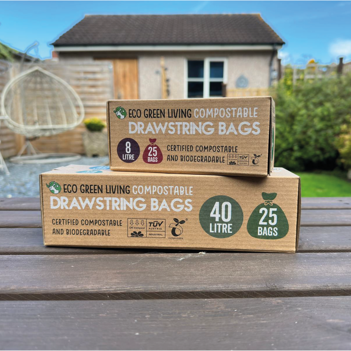 Compostable Drawstring Bags Compostable Drawstring Bin Bags | 2 Gallon (25 bags) – Nature Kids Co.