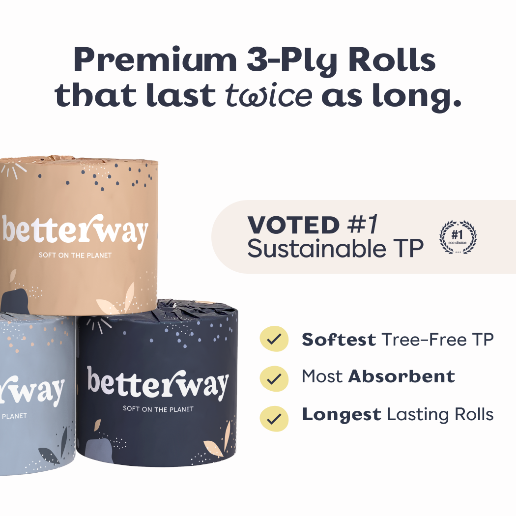 Bamboo Toilet Paper - Single Wrapped Roll