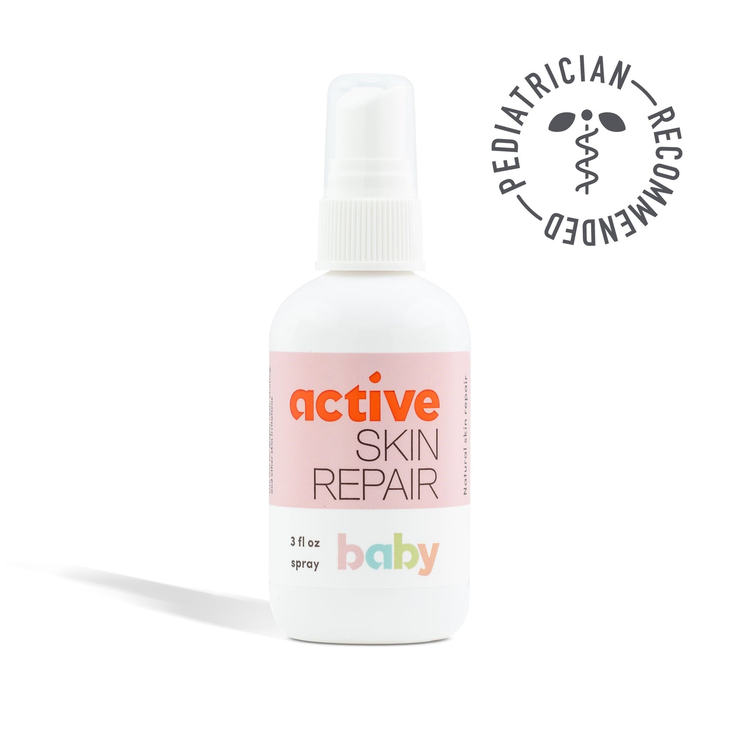Active Skin Repair Baby Spray | FDA-Cleared Hypochlorous Acid for Babies | 0.012% HOCl Gentle Skin Care Spray | Medical-Grade Formula for Diaper Area & Sensitive Skin | Made in USA - 3oz