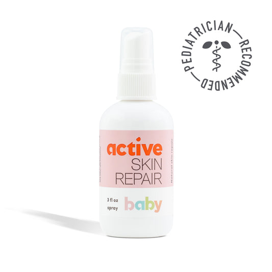 Active Skin Repair Baby Spray | FDA-Cleared Hypochlorous Acid for Babies | 0.012% HOCl Gentle Skin Care Spray | Medical-Grade Formula for Diaper Area & Sensitive Skin | Made in USA - 3oz