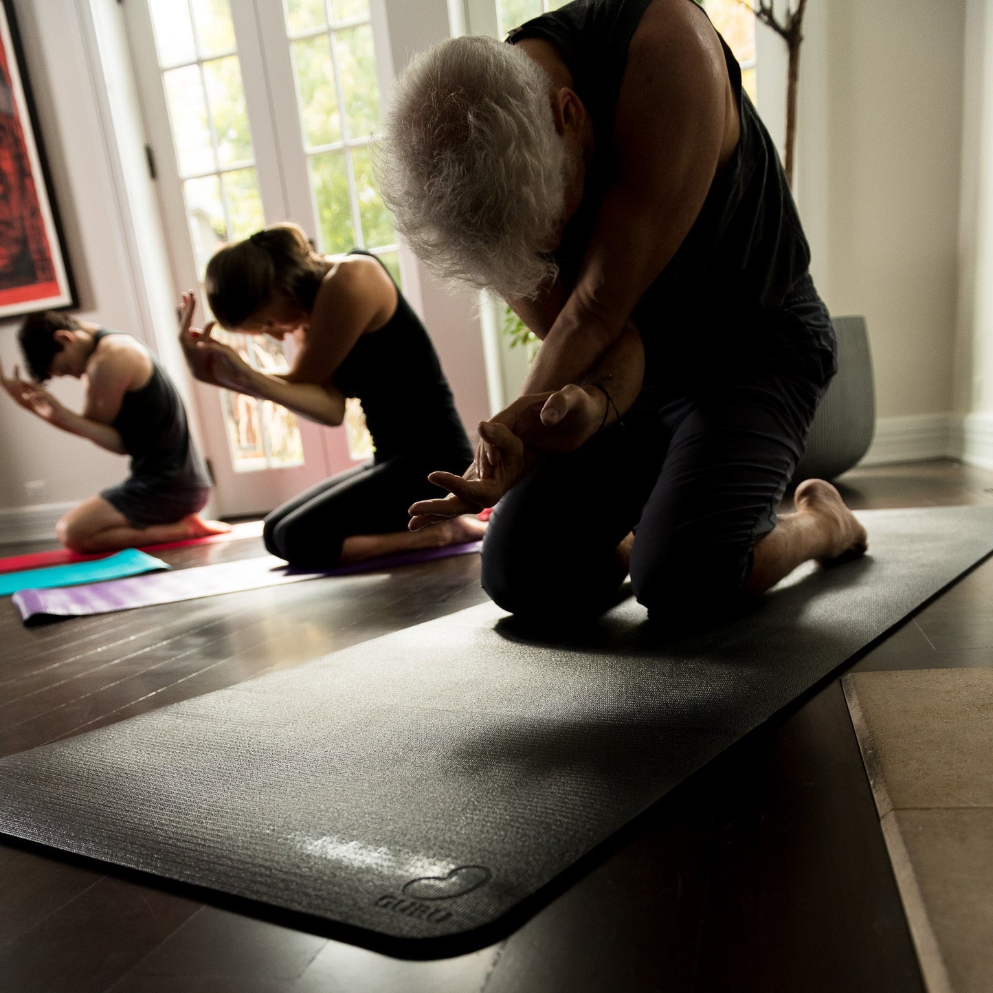 Pro Eco GURU or Yogi Premium Yoga Fitness Mat - Blue