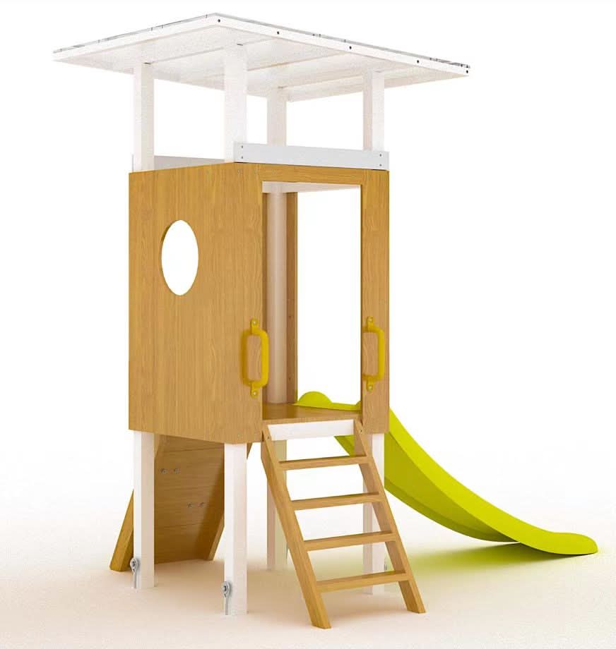 Avenlur Forest: Toddler-Friendly Small Eco-Friendly Non-Toxic Wooden Swing Set with Slide, Fort & Rock Wall