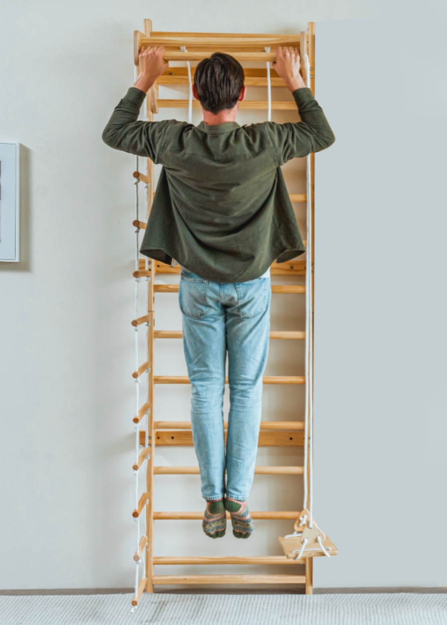 Avenlur Betula Eco-Friendly Wooden Swedish Wall Ladder and Climber