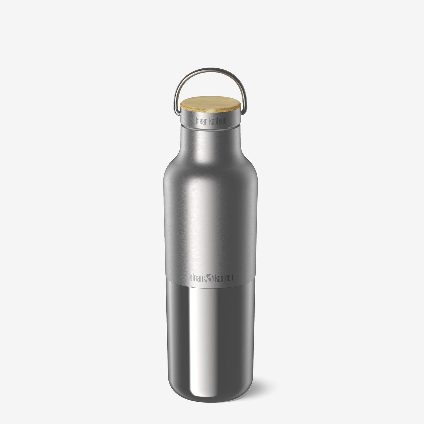 Klean Kanteen 20oz Rise Reflect with Bamboo Cap
