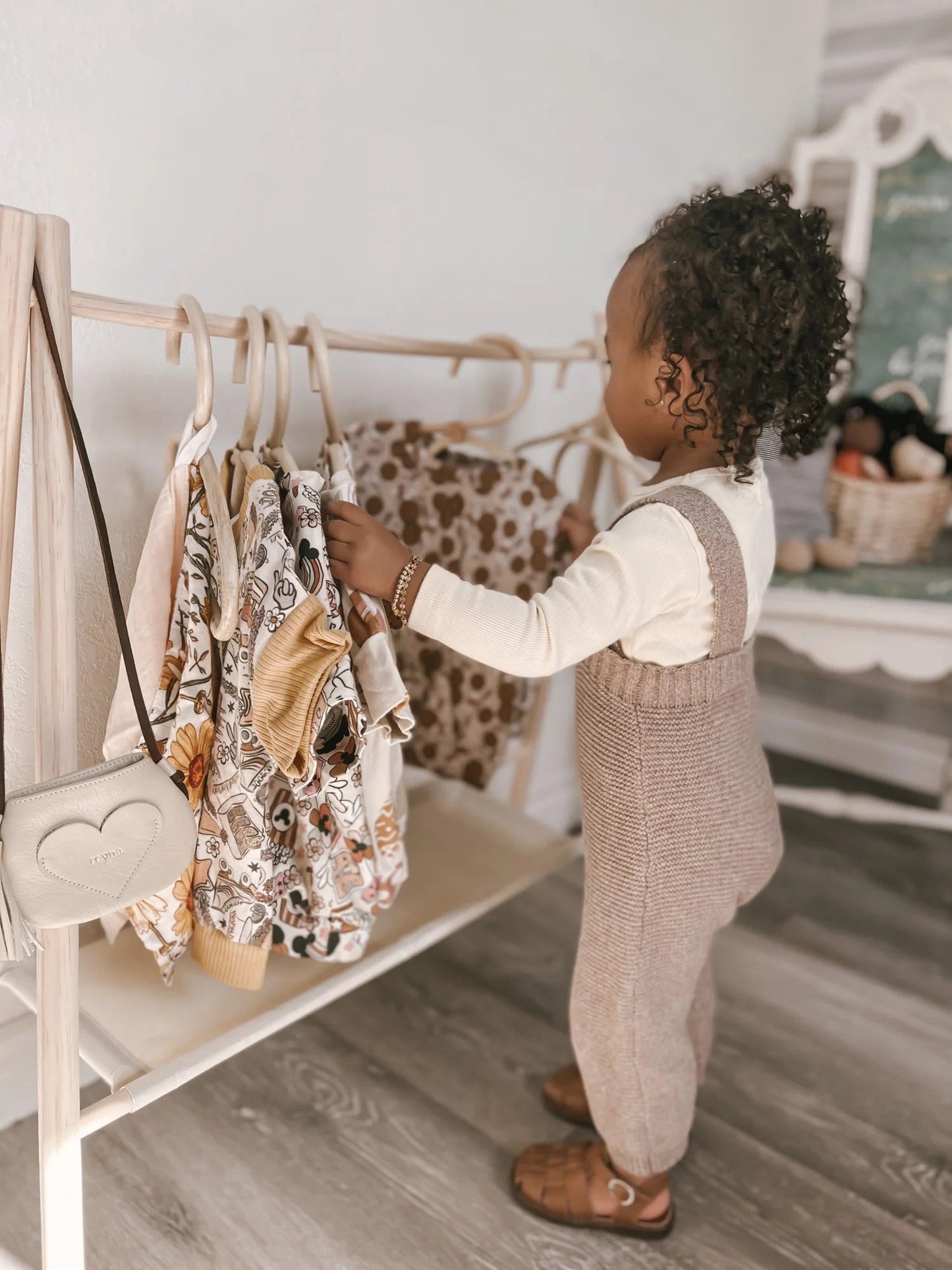 Poppie Natural Rattan Kids Closet Hangers | Sustainable & Non-Toxic