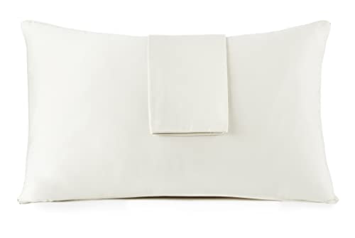 Whisper Organics GOTS certified organic cotton waterproof pillow protector with food-grade TPU backing no PVC vinyl safe for kids