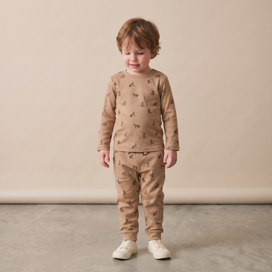 Organic Tee & Pants Set for Babies & Toddlers – Woodland Fox
