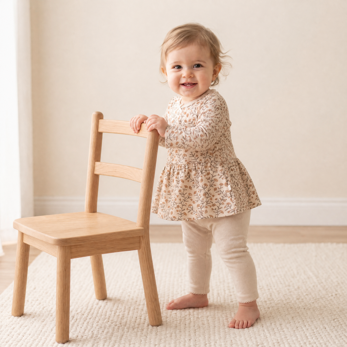 Organic Baby Bodysuit, Dress & Leggings Set – Rustbloom