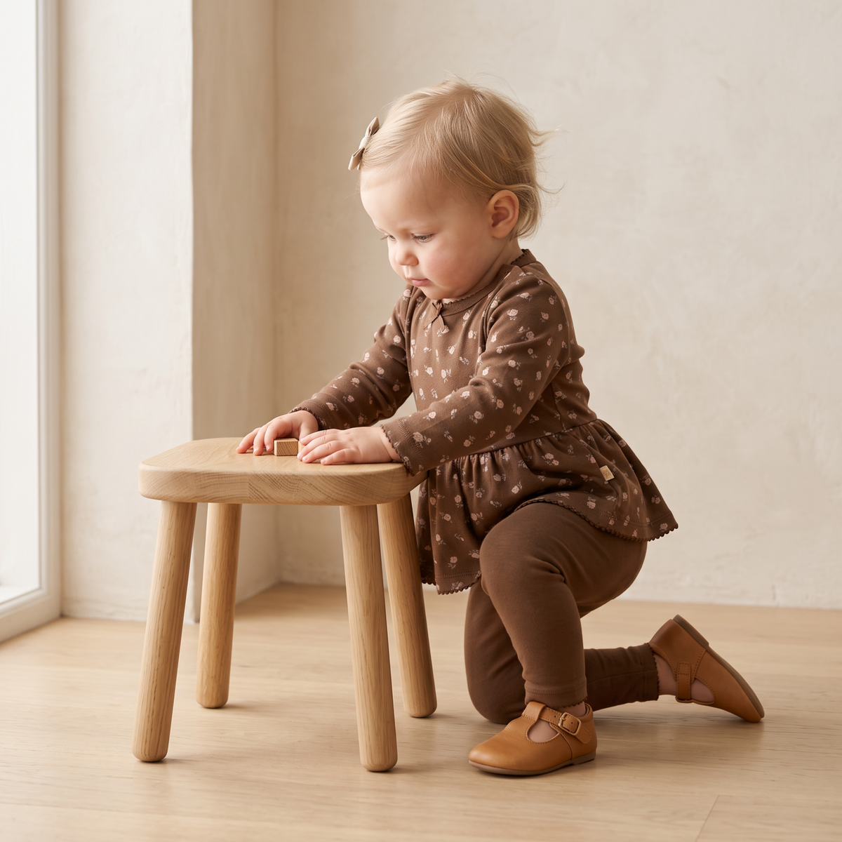 Organic Baby Bodysuit, Dress & Leggings Set – Primrose