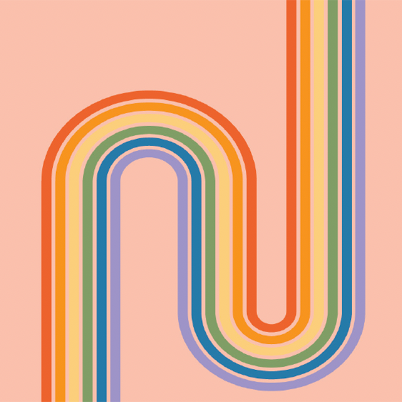 Klean Kanteen 27oz with Flip Seal Sport Cap - Rainbow Flow