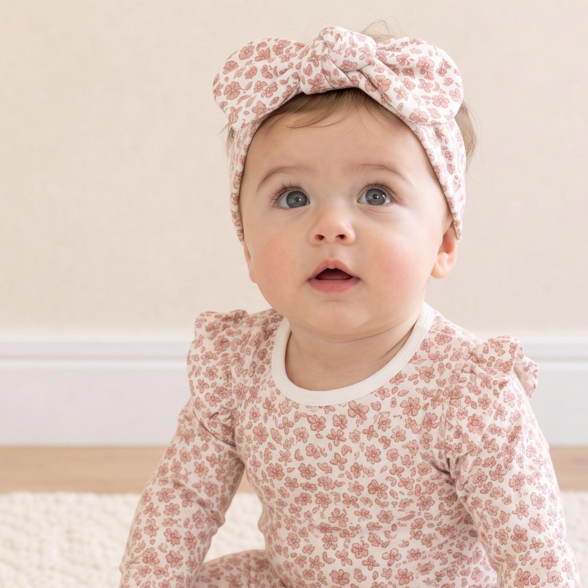 Organic Baby Headwrap – Wild Petal