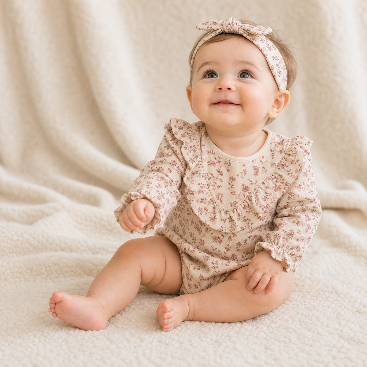 Organic Baby Headwrap – Petal Whispers
