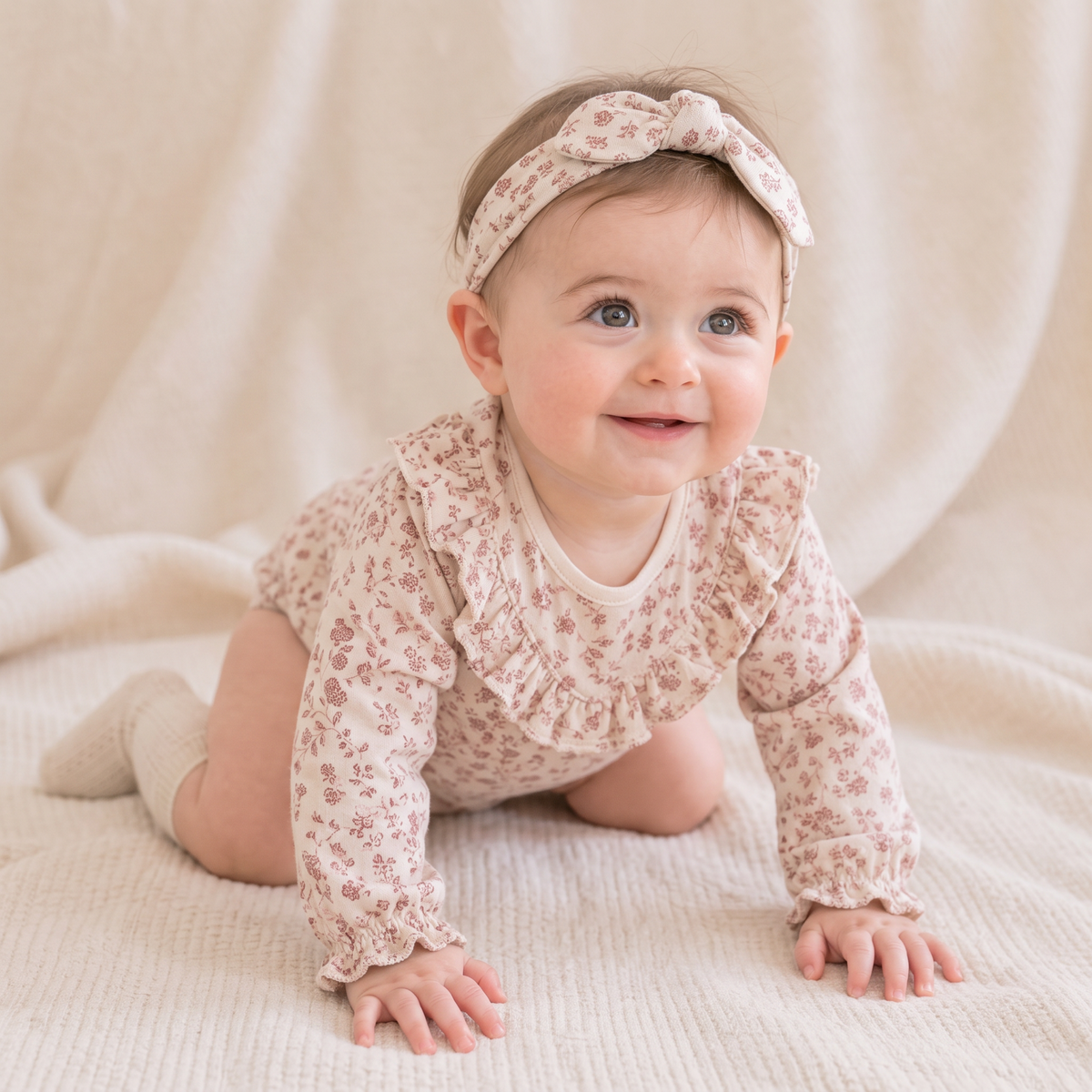 Organic Baby Headwrap – Petal Whispers