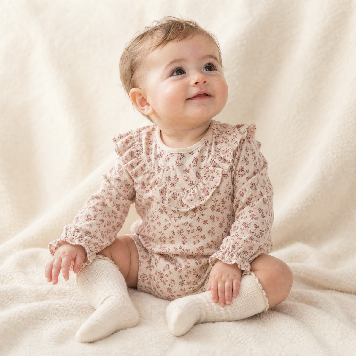 Organic Cotton Ruffle Bubble Romper for Babies – Petal Whispers