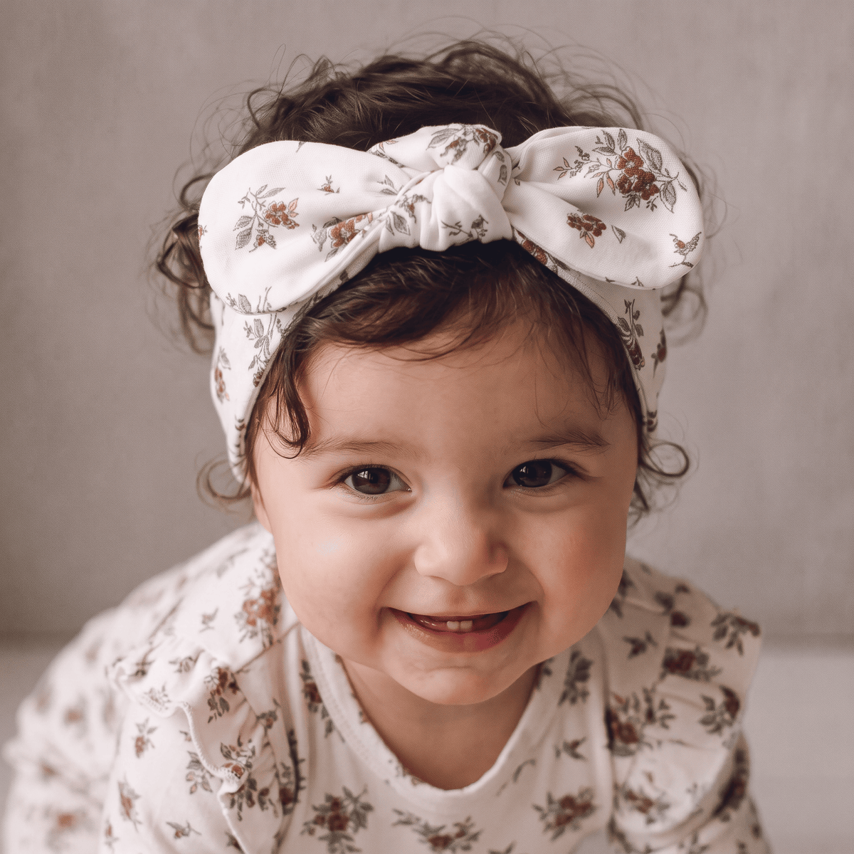 Organic Baby Headwrap – Winter Berry