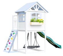 Load image into Gallery viewer, 2mamabees Eco-Friendly Non-Toxic Wooden Londyn Swing Set Custom Color
