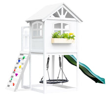 Load image into Gallery viewer, 2mamabees Eco-Friendly Non-Toxic Wooden Londyn Swing Set Custom Color
