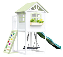 Load image into Gallery viewer, 2mamabees Eco-Friendly Non-Toxic Wooden Londyn Swing Set Custom Color

