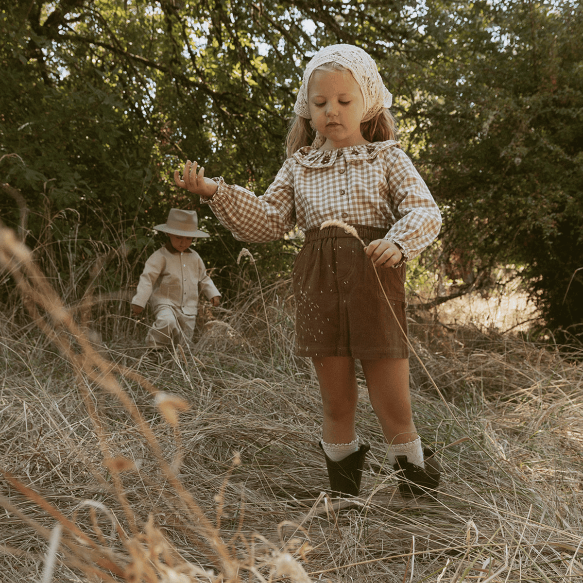 Organic Corduroy Skirt for Babies & Toddlers – Brown