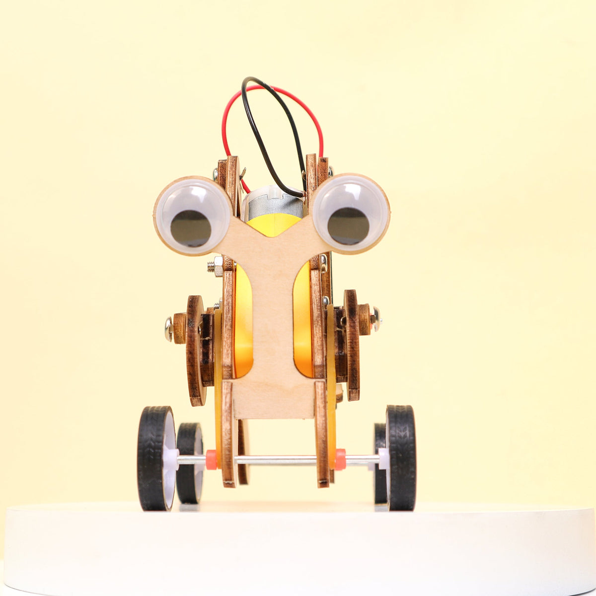 Kitsville Crawling Bug Robot DIY Kit – Wooden STEM Building Kit for Kids