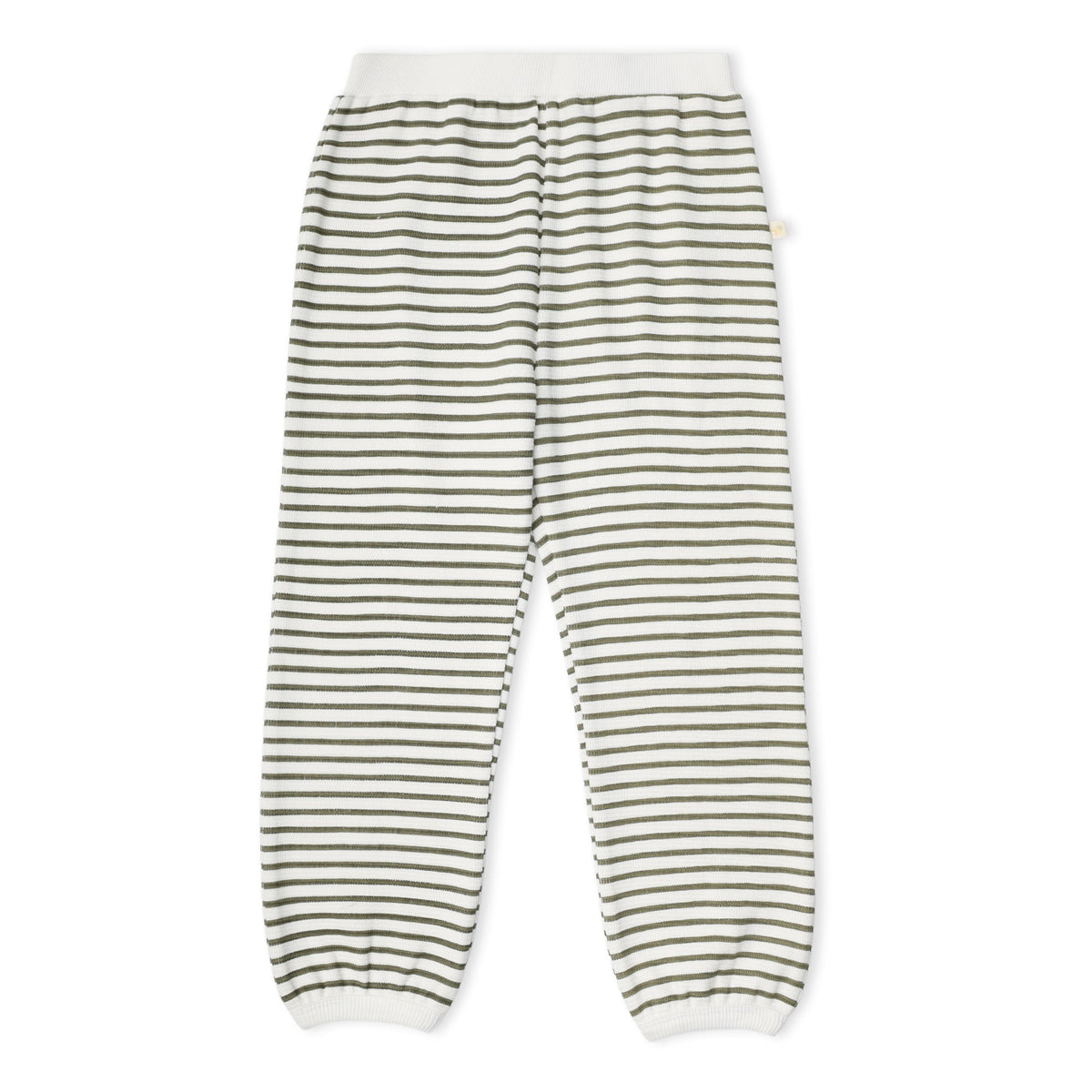 Organic Tee & Pant Slouch Set for Babies & Toddlers – Olive Stripes
