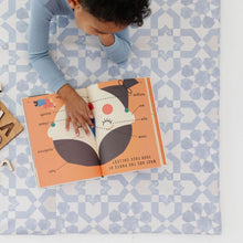 Load image into Gallery viewer, Blue Tile Vegan Leather Mat

