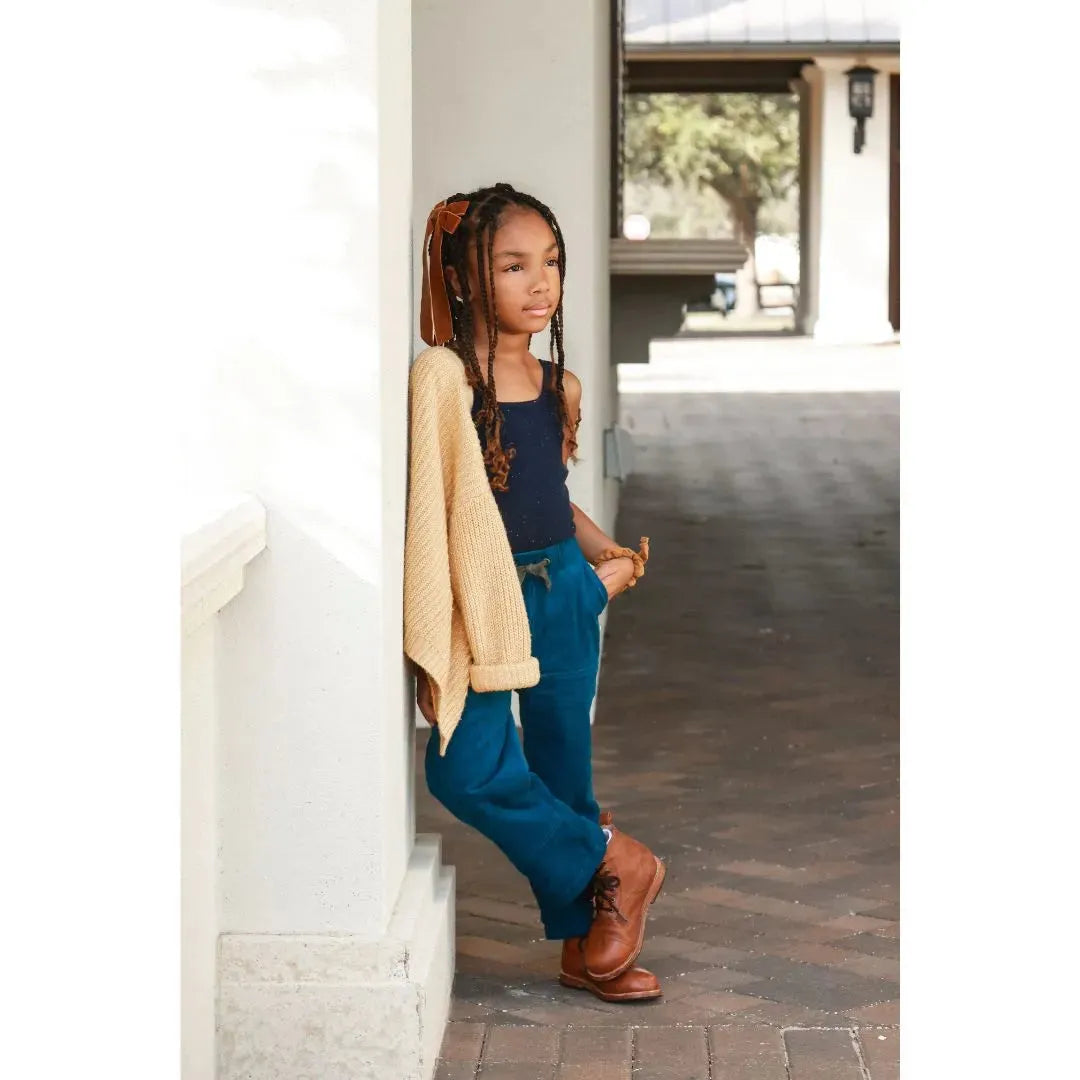 Jackalo Organic Cotton Corduroy Jules Pants - Peacock