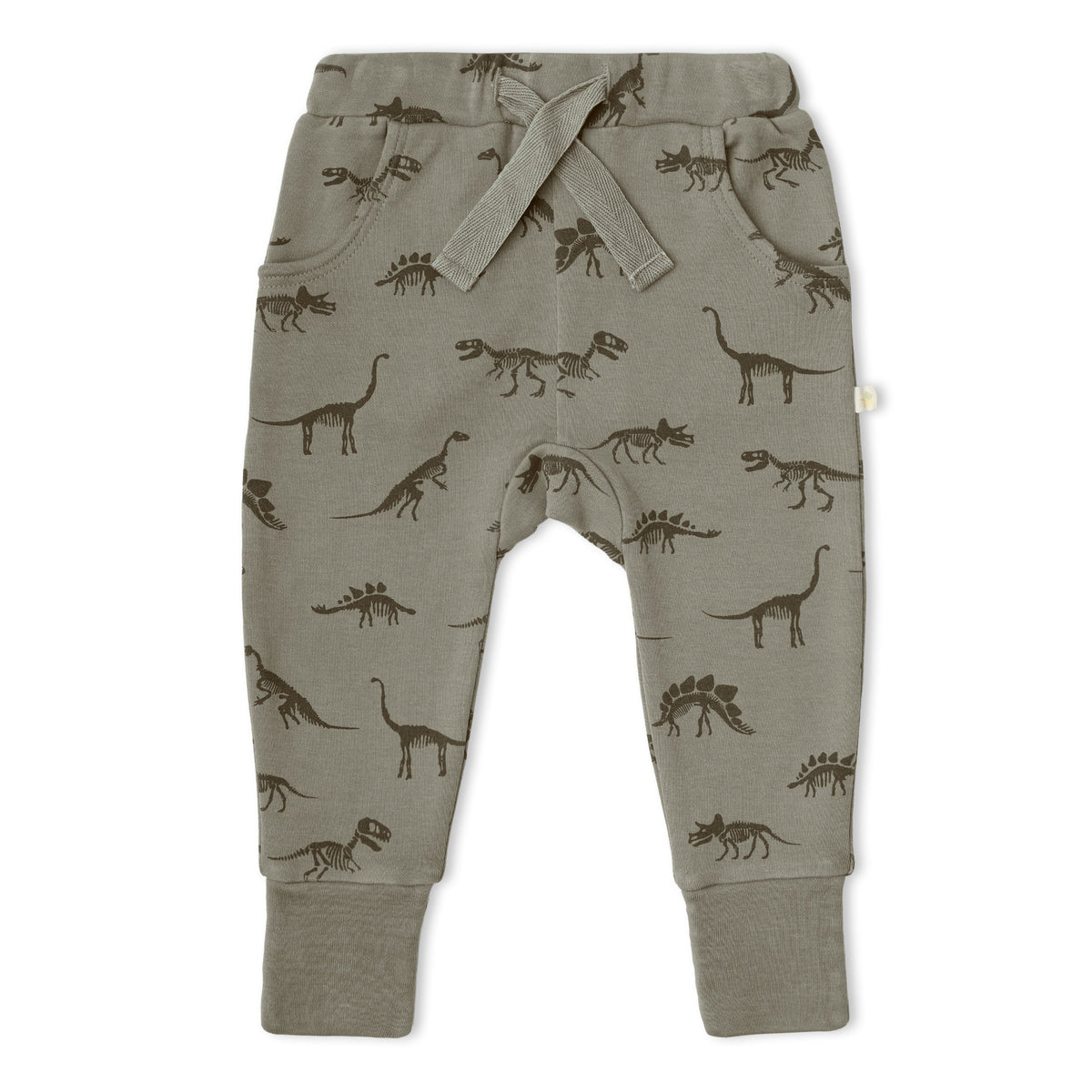 Organic Cotton Kimono Onesie & Pants Set for Babies – Dino