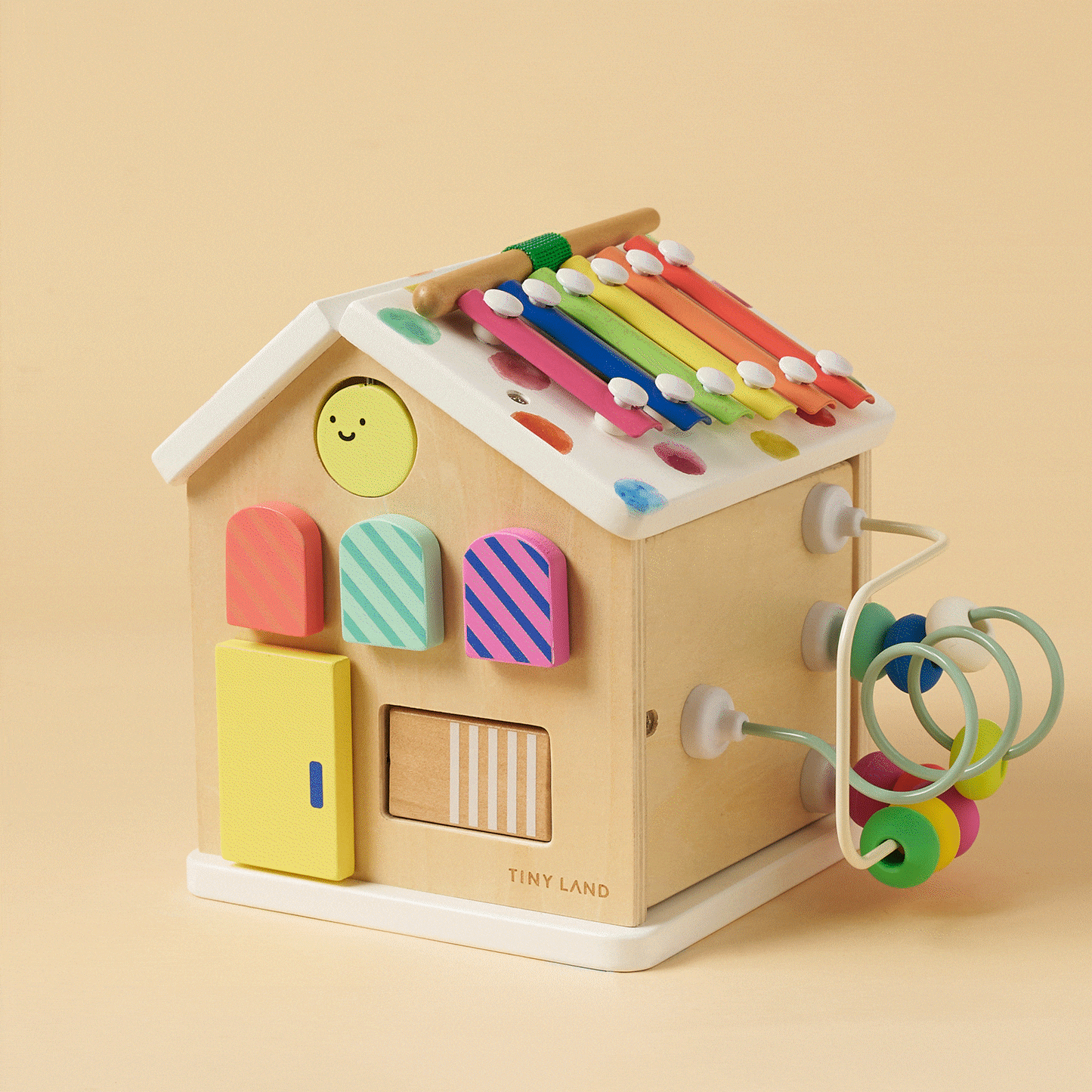 Tiny Land Brain & Hands Montessori Baby Playset – Toy Box (4–6 Months) + Activity Cube