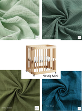 Load image into Gallery viewer, Nestig Mini Crib Custom Made Fitted Sheet - Organic Cotton Double Gauze
