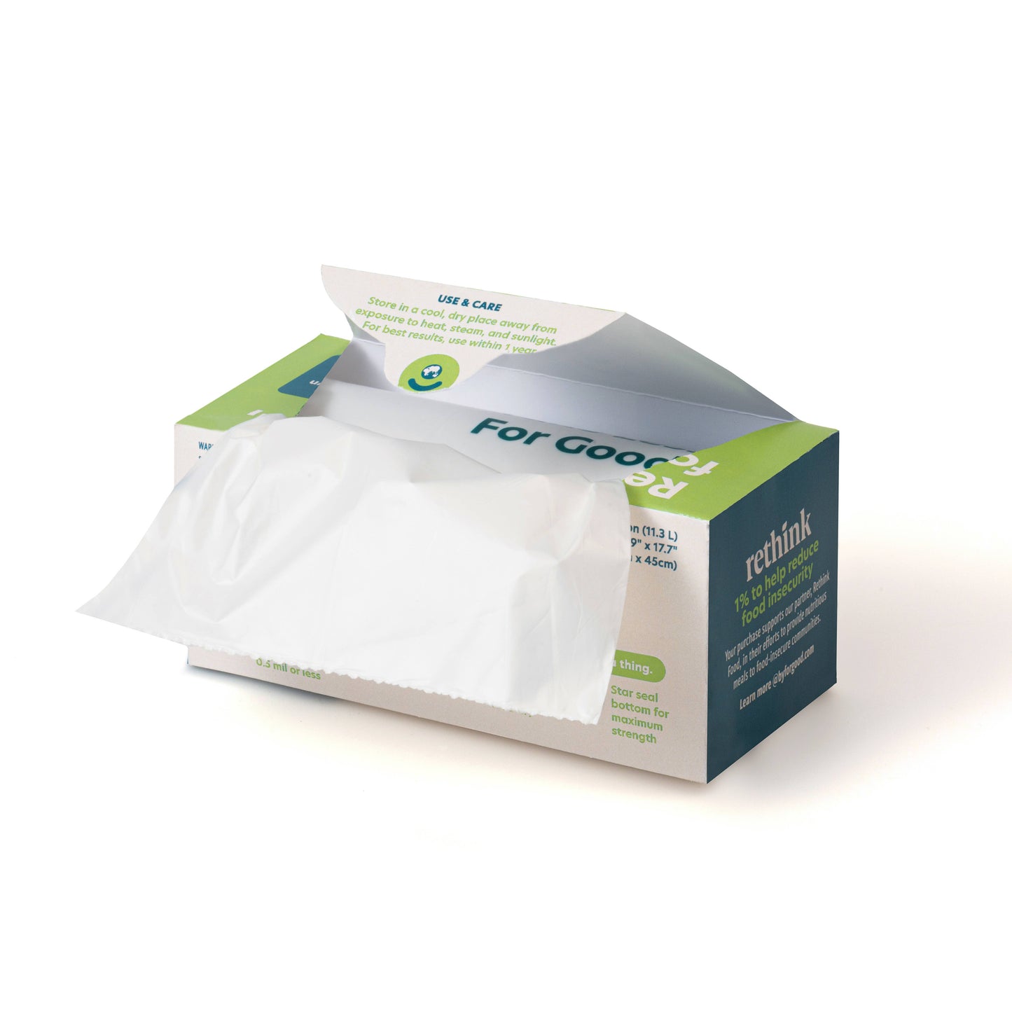 For Good Compostable Kitchen Trash Bags - 13 Gallons (15pk)